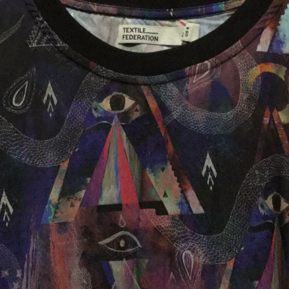 NWOT VTG Textile Federation Mystical T Shirt Dress - Picture 5 of 13